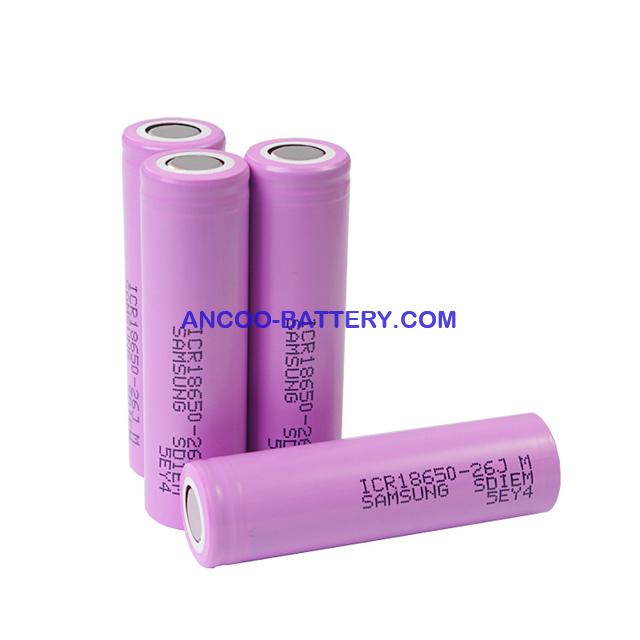 Samsung ICR18650-26J1 26JM 2600mAh 3.63V Lithium-ion Battery
