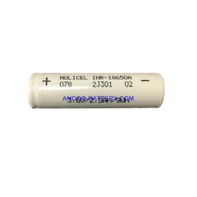 MOLICEL INR-18650A 2500mAh 3.7V 20A Low Temperature Battery