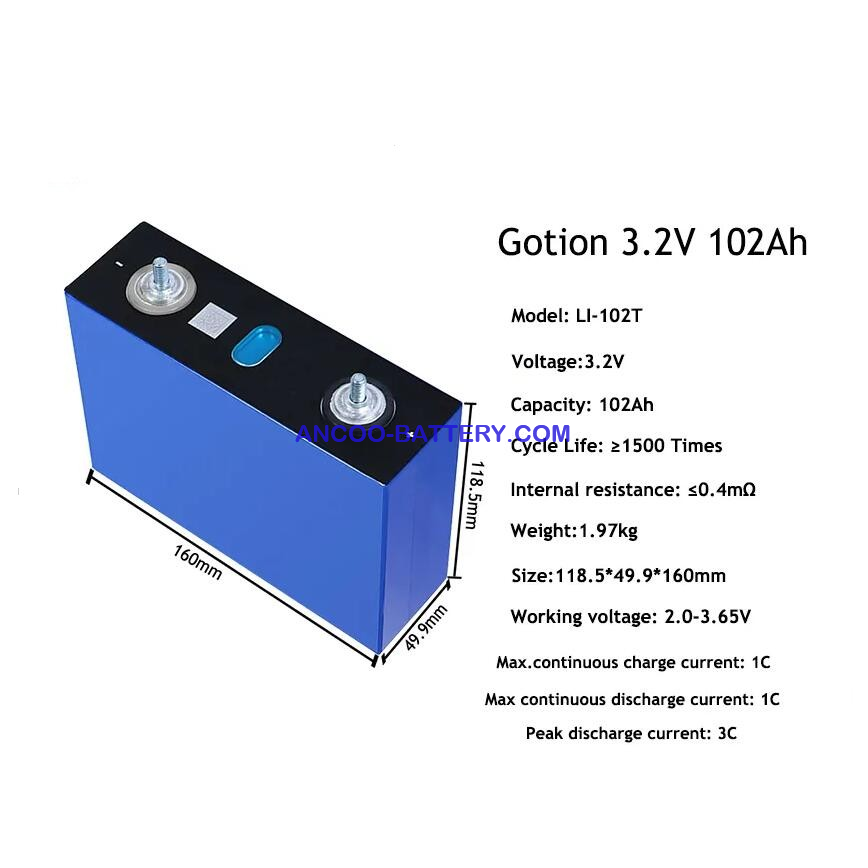 Gotion 102Ah LiFePo4 ​Battery IFP50160116A
